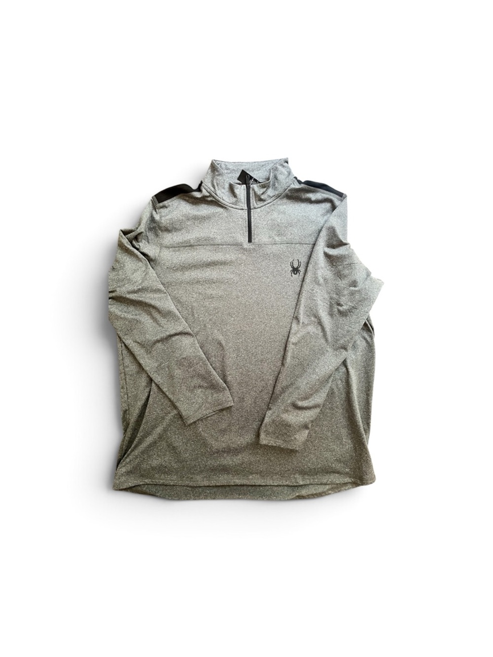 Spyder Men’s Gray Heather Quarter-Zip Performance Top